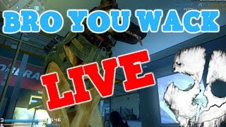 First Call of Duty: Ghosts Live Commentary (BRO YOU WACK LIVE)
