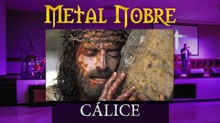 METAL NOBRE Cálice - Com cenas da crucificação de CRISTO