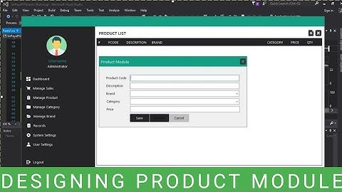 POS And Inventory System Tutorial Part 12 | Designing  Product Module | Sir Paya