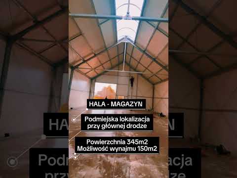 Wideo: Hala pod miastem 150-350 m2