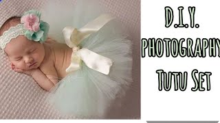 DIY Newborn Baby Photography props | Newborn Photography Tutu Tutorial | No Sew Tutu How To Make