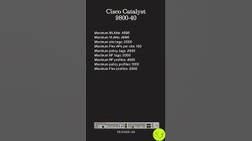 Cisco Catalyst 9800-40 WLC in just 15 seconds! 🌐 Get a flash tour of its top features and specs