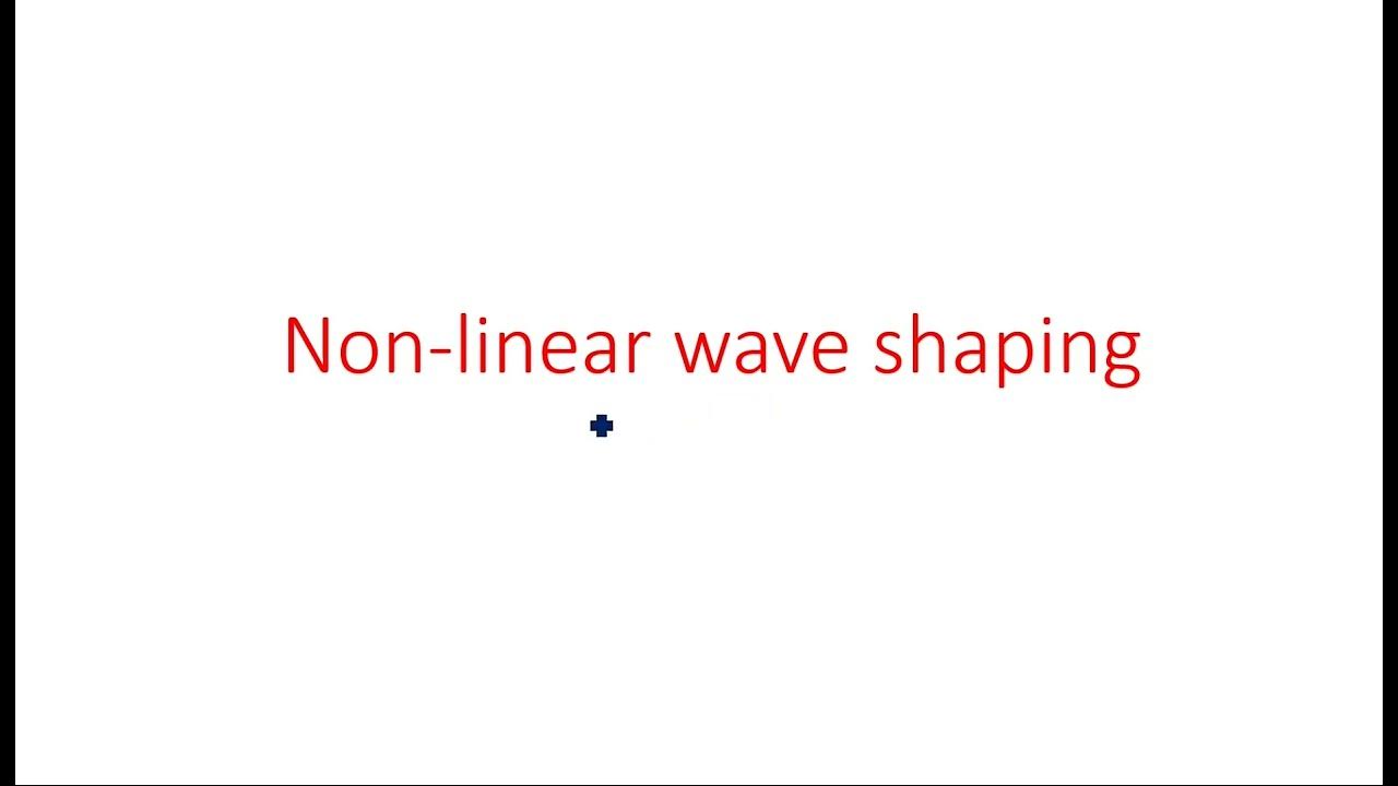 Clippers Non linear wave shaping Introduction Pulse Digital
