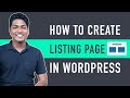How to create listing pages on your website using custom post types