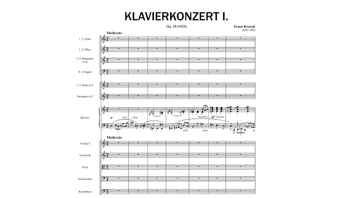 Krenek: Piano Concerto No. 1, Op. 18 (Korzhev)