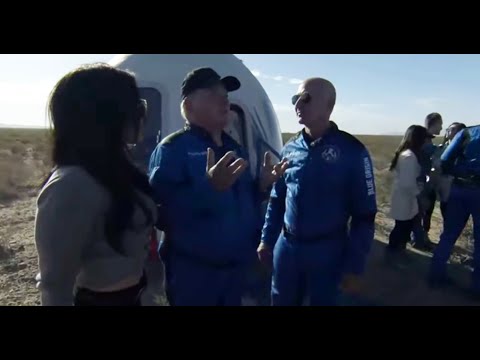 'Captain Kirk' gets emotional after Blue Origin spaceflight