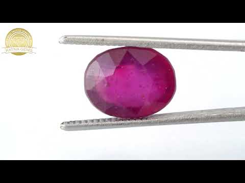 Product Video for: Manik Stone 8.03 Ratti - 7.31 Carat Ruby Stone - Bangkok A1