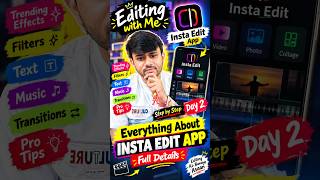 Insta Edit App Text Editing Tutorial 🔥 | Editing With Me Day 2