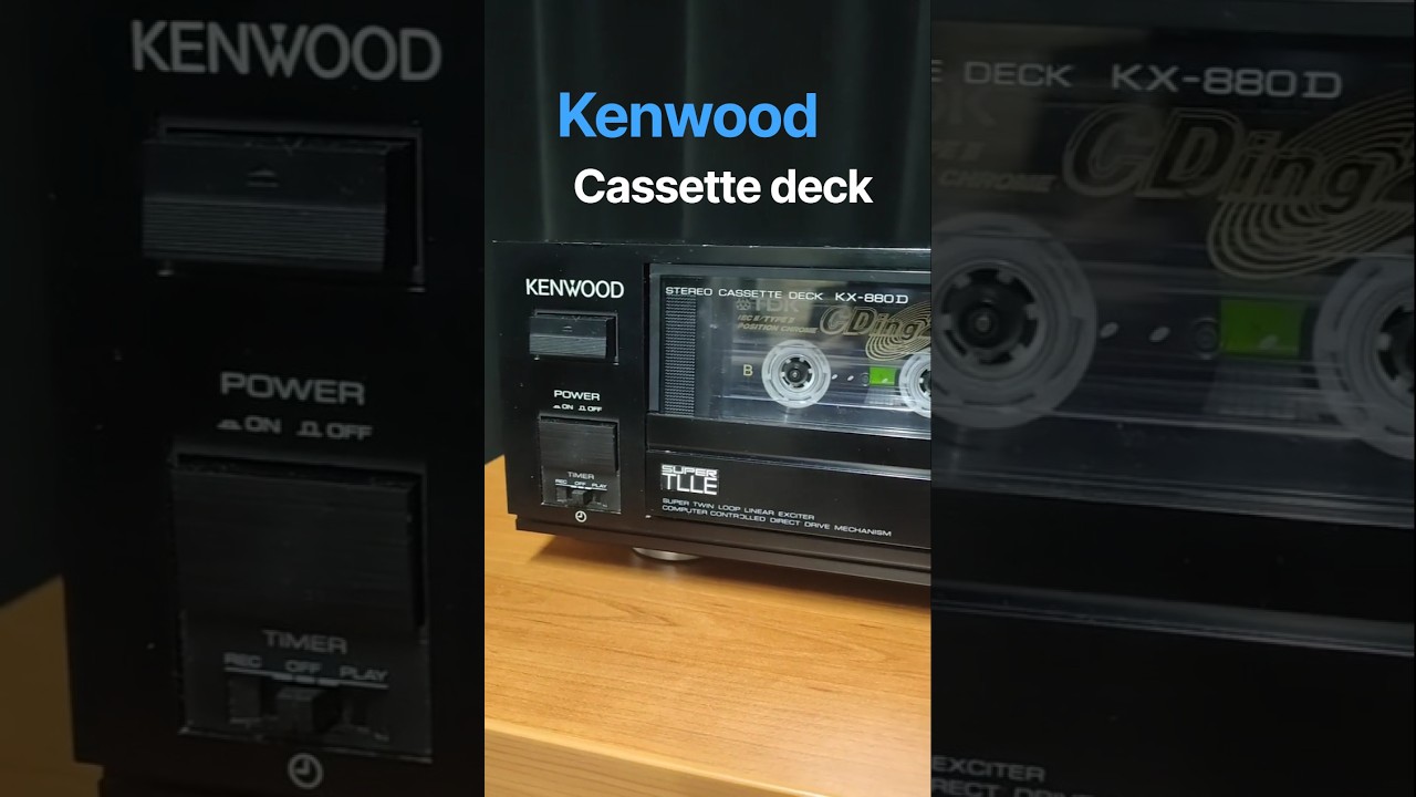 Kenwood KX-880D direct drive - #audiovintage #cassette - YouTube