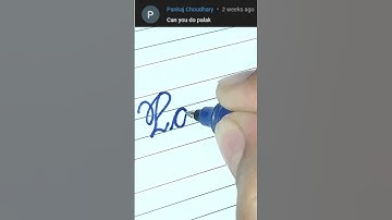 Palak - Beautiful name in Cursive writing | Cursive writing for beginners | #shorts