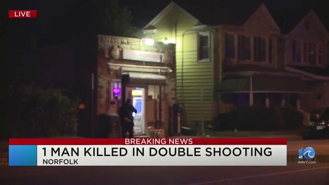 1 killed, 1 injured in Norfolk double shooting - YouTube