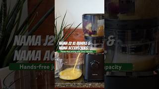 Hands-free juicing with more capacity. Details in caption! Nama J2 juicer #juicing #juicer