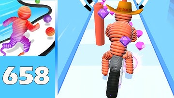 Rope-Man Run (IOS/Android) NEW UPDATE Gameplay Walkthrough All Level Eps 658 #Shorts
