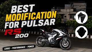 BEST MODIFICATION FOR PULSAR RS200 | AGGRESSIVE AND SHARP LOOKS | @Withanku #explore #foryou