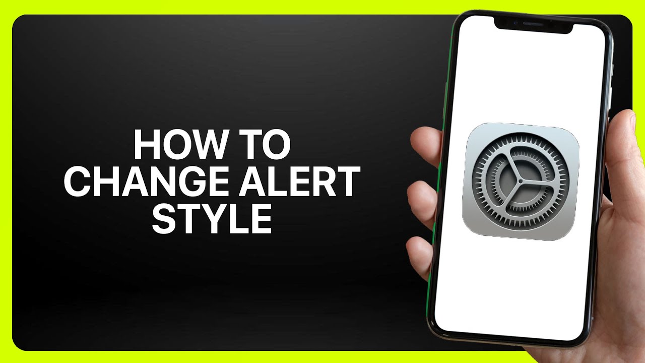 How To Change Alert Style In iPhone Settings ! Tutorial - YouTube