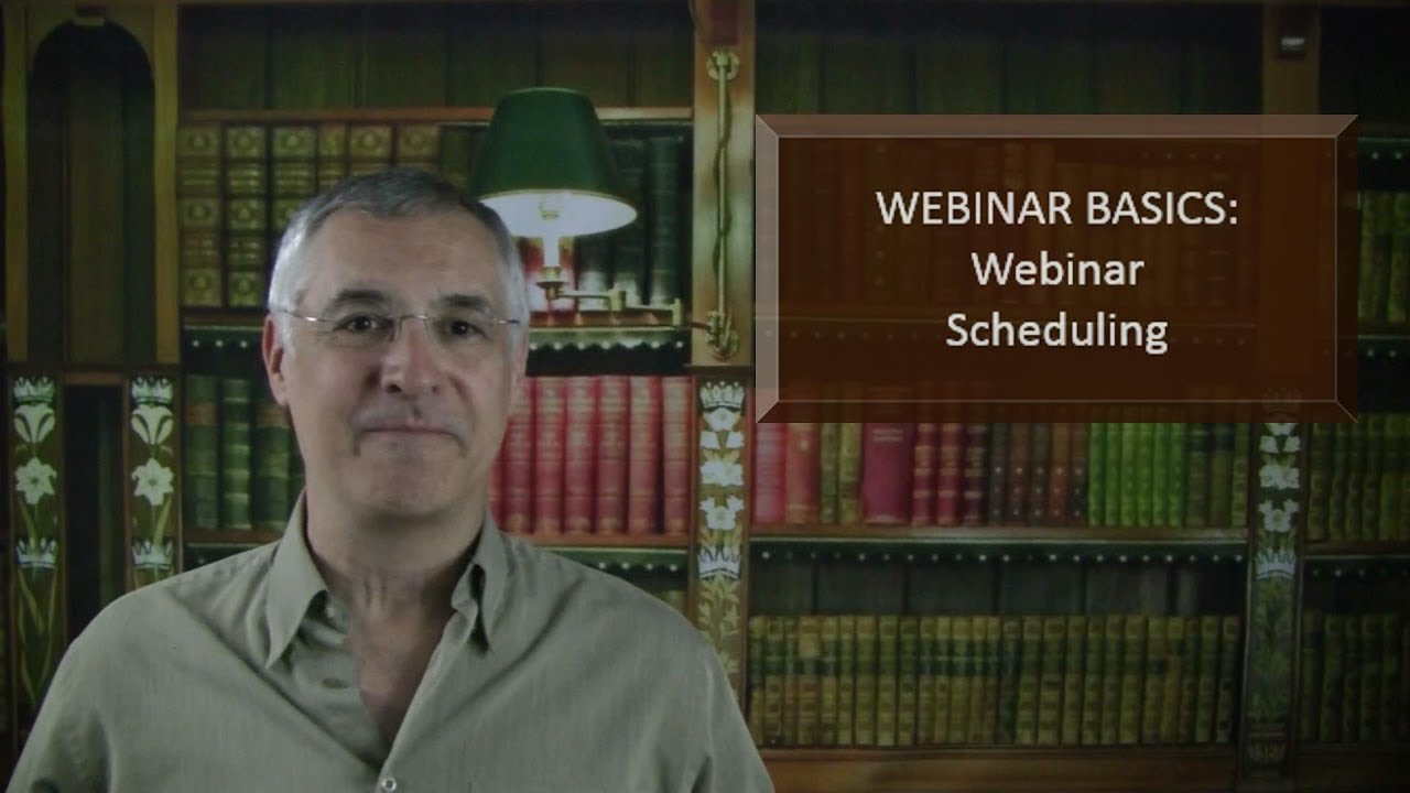 Webinar Basics - Scheduling - YouTube