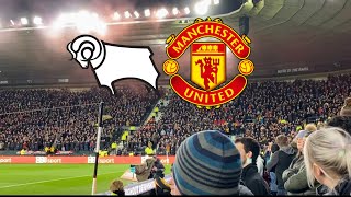 Pyros!! Away end limbs!! Derby County vs Manchester United matchday vlog!