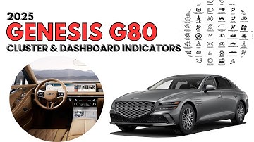 2025 Genesis G80 Cluster Display & Dashboard Warning Indicators guide