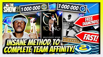 COMPLETE TEAM AFFINITY Insanely FAST! MLB The Show21 Glitches(Insane Method)
