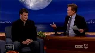 Nathan Fillion in Conan Show June 12 2013 Promoting Much Ado About Nothing & Monster University