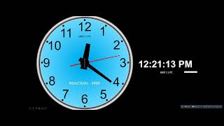 MatsClocks GMT 5000 - Free PowerPoint Analog Clock PPTM Slide Timer Get Your Free Editable Clock Template Now