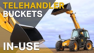 TELEHANDLER BUCKET - IN USE!
