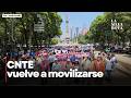 CNTE arranca protesta desde el Ángel de la Independencia
