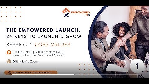 Day 1 - Core Values - Empowered 4x Business Fundamentals Daily Training