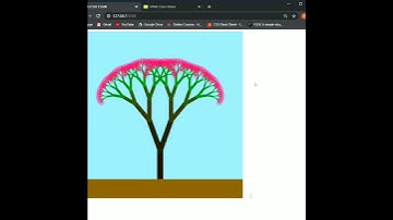 Fractal tree animation using p5.js