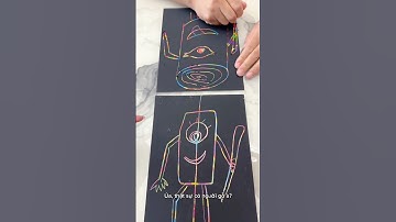 Thử thách vẽ người gỗ trên tranh cào. Ai vẽ đẹp hơn #funnyvideo