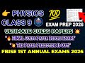 FBISE Class 9 Physics Pairing Scheme 2026 | FBISE 1st Annual Exams 2026 | Guess Paper 2026