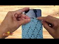 How to Diamond Stitch Crochet Phone Case with Pattern&amp;chart [ENG&amp;THAI SUB]