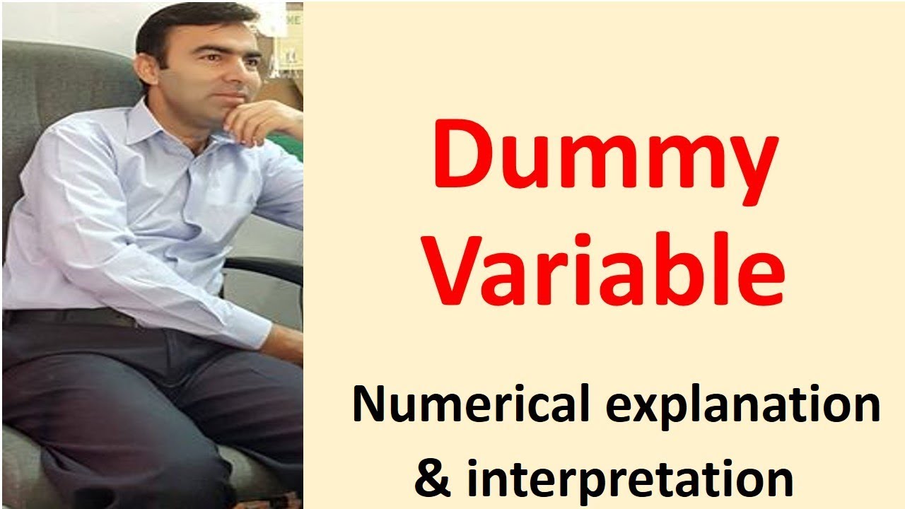 Dummy Variable regression analysis for dummies in URDU/ HINDI dummy