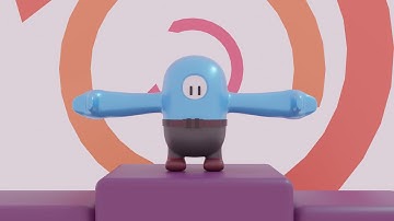 Creating a fall guys character in BLENDER!!!!!!!