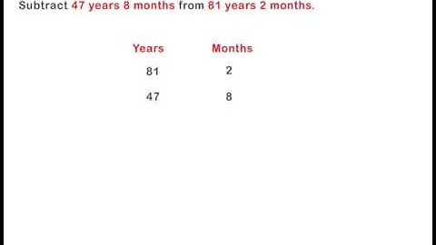 Subtraction of Measures of Time