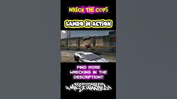 LAMBO IN ACTION | Wreck the cops with Lamborghini android gameplay #nfs #nfsmw #cops #wreckfest