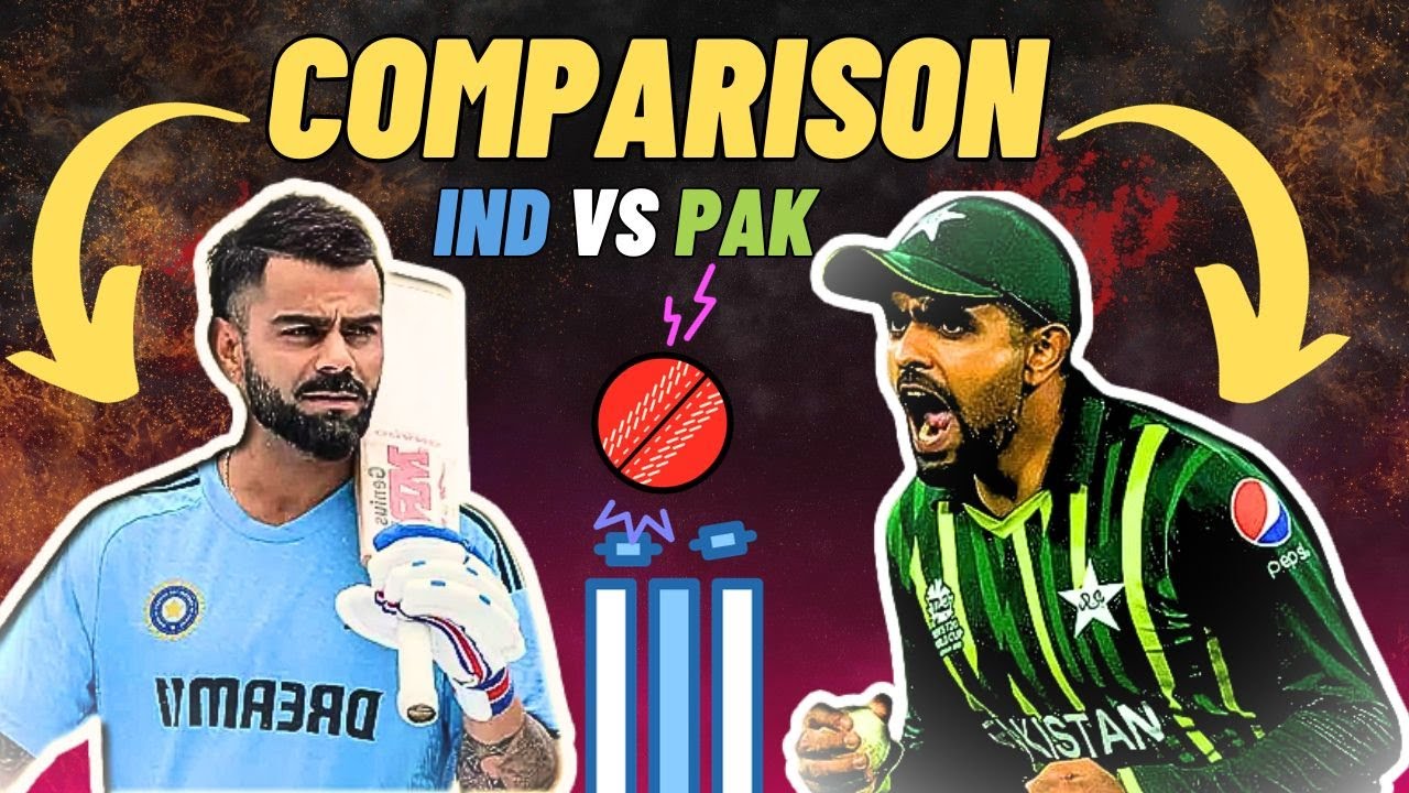 India Vs Pakistan Team Head to Head Comparison 2023  #india #pakistan #team