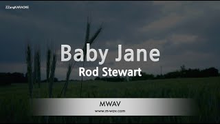 Video thumbnail of "Rod Stewart-Baby Jane (Karaoke Version)"