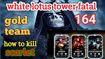white lotus tower 164 with gold team|talent setting|mk mobile