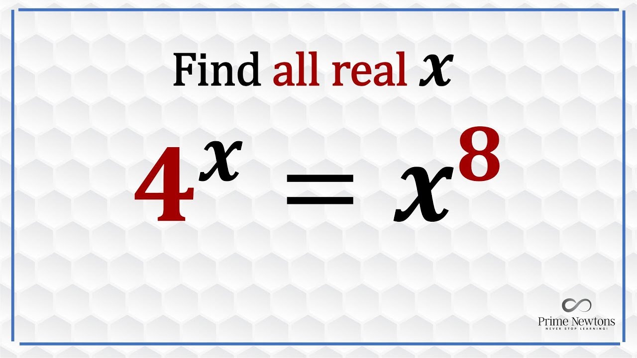 4^x = x^8