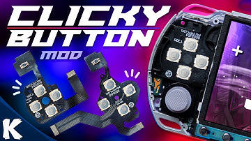Clicky Tactile PSP Button Mod | Install & Review