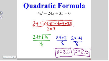 Algebra 9-5: Solving Quadratic Equations by Using the Quadratic Formula