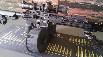 Ar15 Armatac SAWMAG 150rnd drum magazine! Awesome! 1080p HD