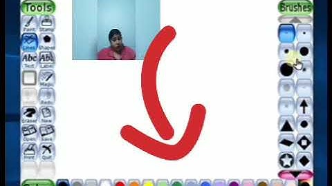 circle shape on tux paint