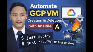 Automate GCP VM Creation & Deletion with Ansible | Service Account, WIF, ADC, Justfile