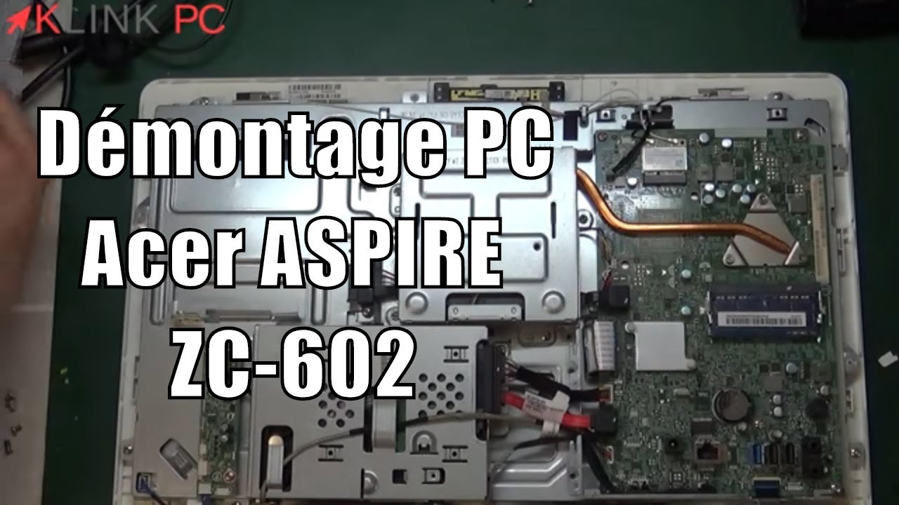 How to disassemble an Acer ASPIRE ZC-602 laptop - YouTube