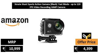 Xmate Stunt Sports Action Camera Black  Fast Mode   up to 120 FPS Video Recording 16MP Camera