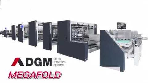 Megafold folder gluer running 4-corner boxes