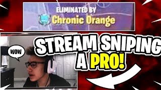 So I stream sniped my FRIEND three times... PT.2 / Fortnite