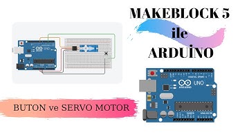Makeblock5 ile Arduino-Böüm16-Butonla Servo Motor Kontrolü